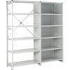 Euro Shelving, 5 Shelves, 160kg Shelf Capacity, 2100mm x 1000mm x 300mm, Grey thumbnail-0