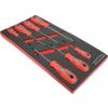 7 Piece 1000V Dual Grip VDE Screwdriver Set in 1/3 Width Foam Inlay for Tool Cabinets thumbnail-1