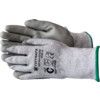 Cut Resistant Gloves, Grey, PU Palm, HPPE Liner, EN388: 2016, 4, X, 4, 2, C, Size 9, Pack of 12 thumbnail-0