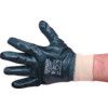 Mechanical Hazard Gloves, Blue, Nitrile Coating, 4, 1, 1, 1, Size 10 thumbnail-1