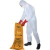 Guard Master, Chemical Protective Coveralls, Disposable, White, SMS Nonwoven Fabric, Zipper Closure, Chest 52-54", 2XL thumbnail-1
