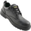Safety Shoes, Unisex, Black, Leather Upper, Steel Toe Cap, S1P, SRC, Size 10 thumbnail-0