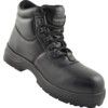 Unisex Safety Boots Size 3, Black, Leather, Composite Toe Cap thumbnail-0