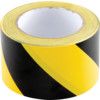 Adhesive Hazard Tape, PVC, Yellow/Black, 75mm x 33m thumbnail-2