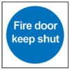 Fire Door Keep Shut Rigid PVC Sign 200mm x 200mm thumbnail-0