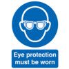 Eye Protection Must be Worn Rigid PVC Sign 297 x 420mm thumbnail-0