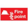 Fire Point Rigid PVC Sign 400mm x 200mm thumbnail-0
