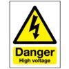 High Voltage Vinyl Danger Sign 148mm x 210mm thumbnail-0